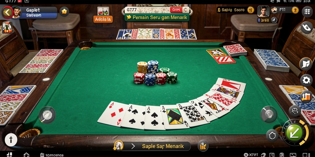 Screenshot gameplay Gaple yang menarik dan seru.