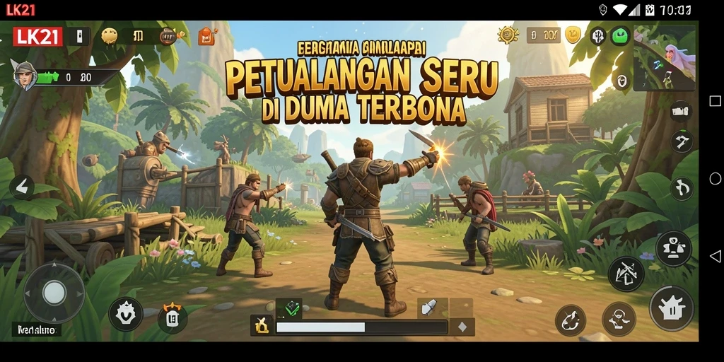 Gameplay seru LK21 di dunia terbuka yang luas.