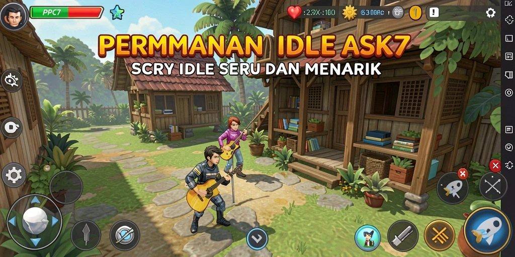Screenshot utama PCPC7 yang menampilkan gameplay Idle seru dan mendebarkan.