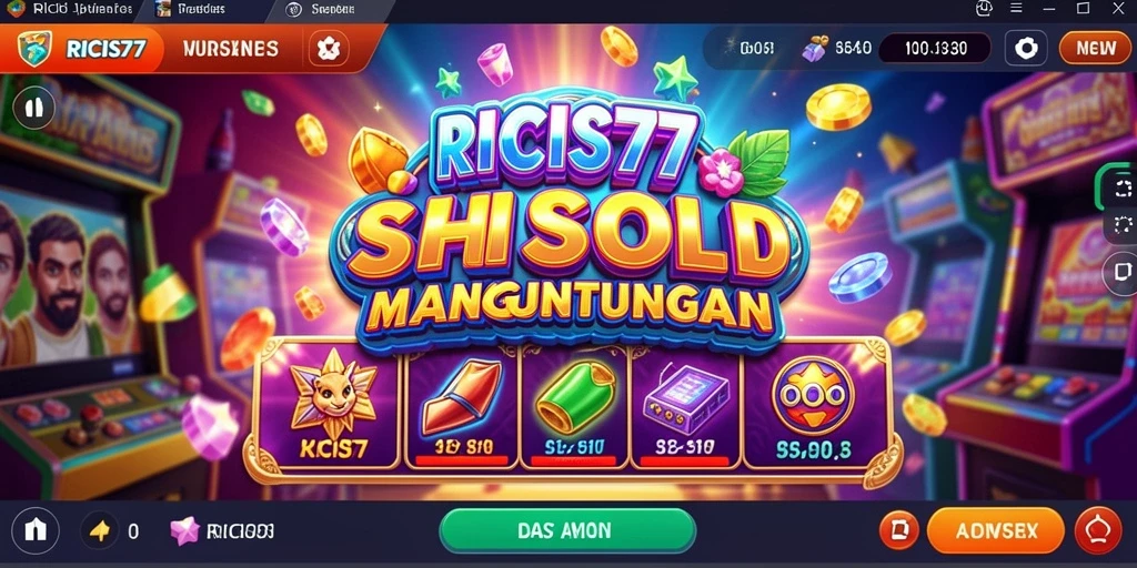 Tampilan gameplay RICIS77 yang menarik dan penuh warna.