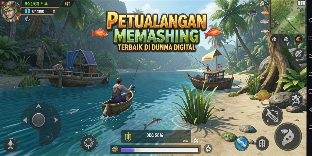 Tangkapan ikan yang memukau dalam gameplay RK55.