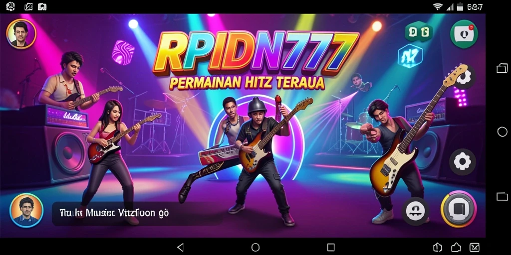 Screenshot RPIDN777 menampilkan gameplay seru dan interaktif musik.