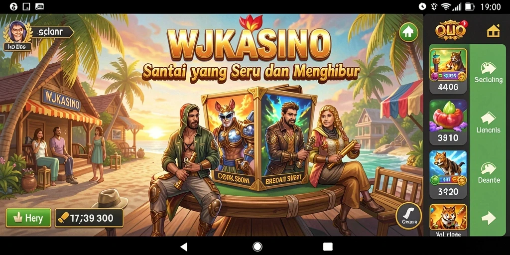 Tampilan gameplay WJKASINO yang menarik dan penuh warna.